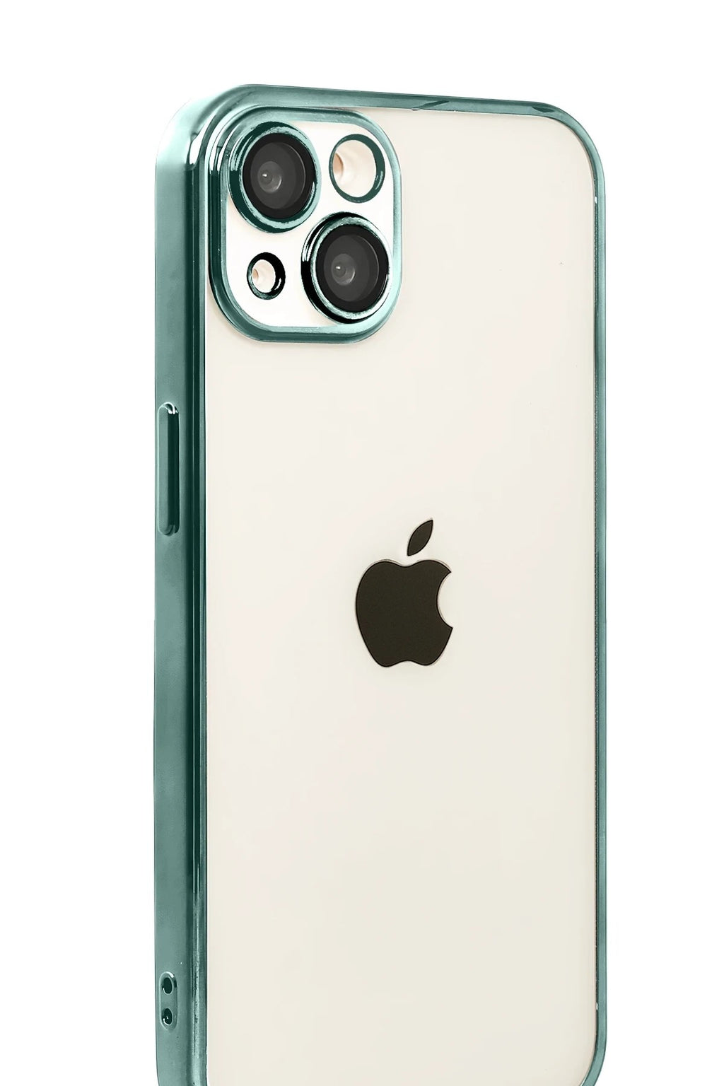 Mey İthalat® iPhone 15 Lensli Silikon - Yeşil