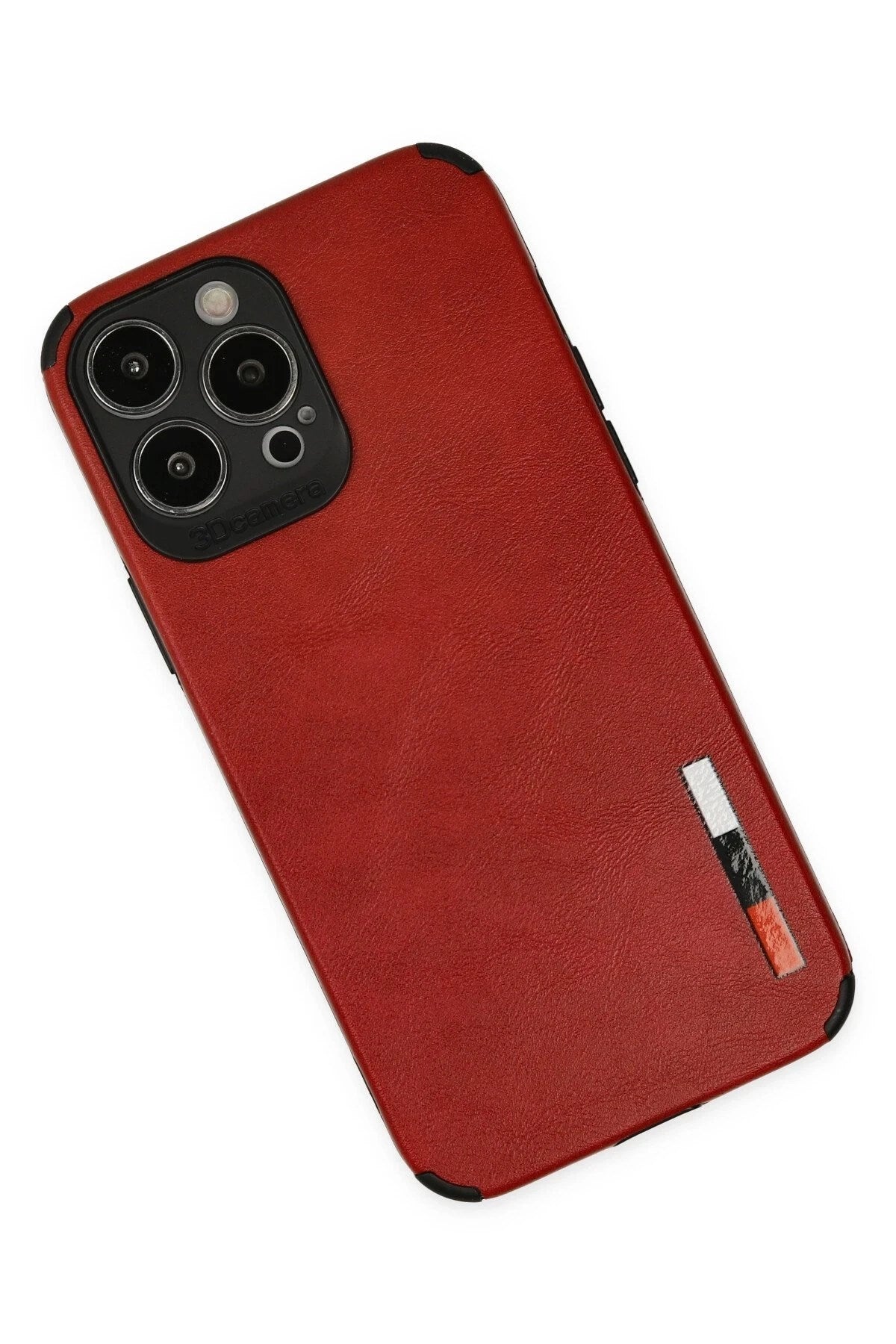 Mey İthalat® iPhone 13 Pro Kılıf Loop Deri Silikon - Kırmızı
