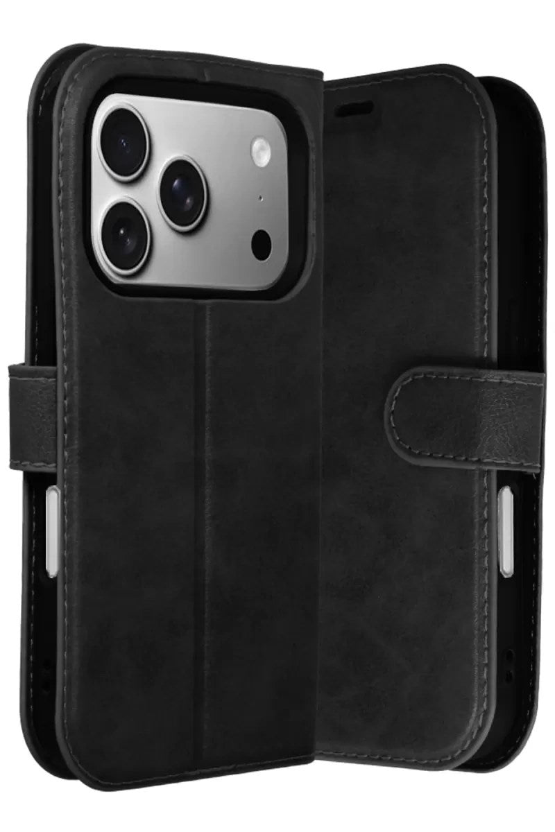Mey İthalat® iPhone 17 Pro Trend S Plus Kapaklı Kılıf - Siyah