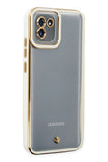 Mey İthalat® Samsung Galaxy A03 Kılıf Liva Lens Silikon - Beyaz