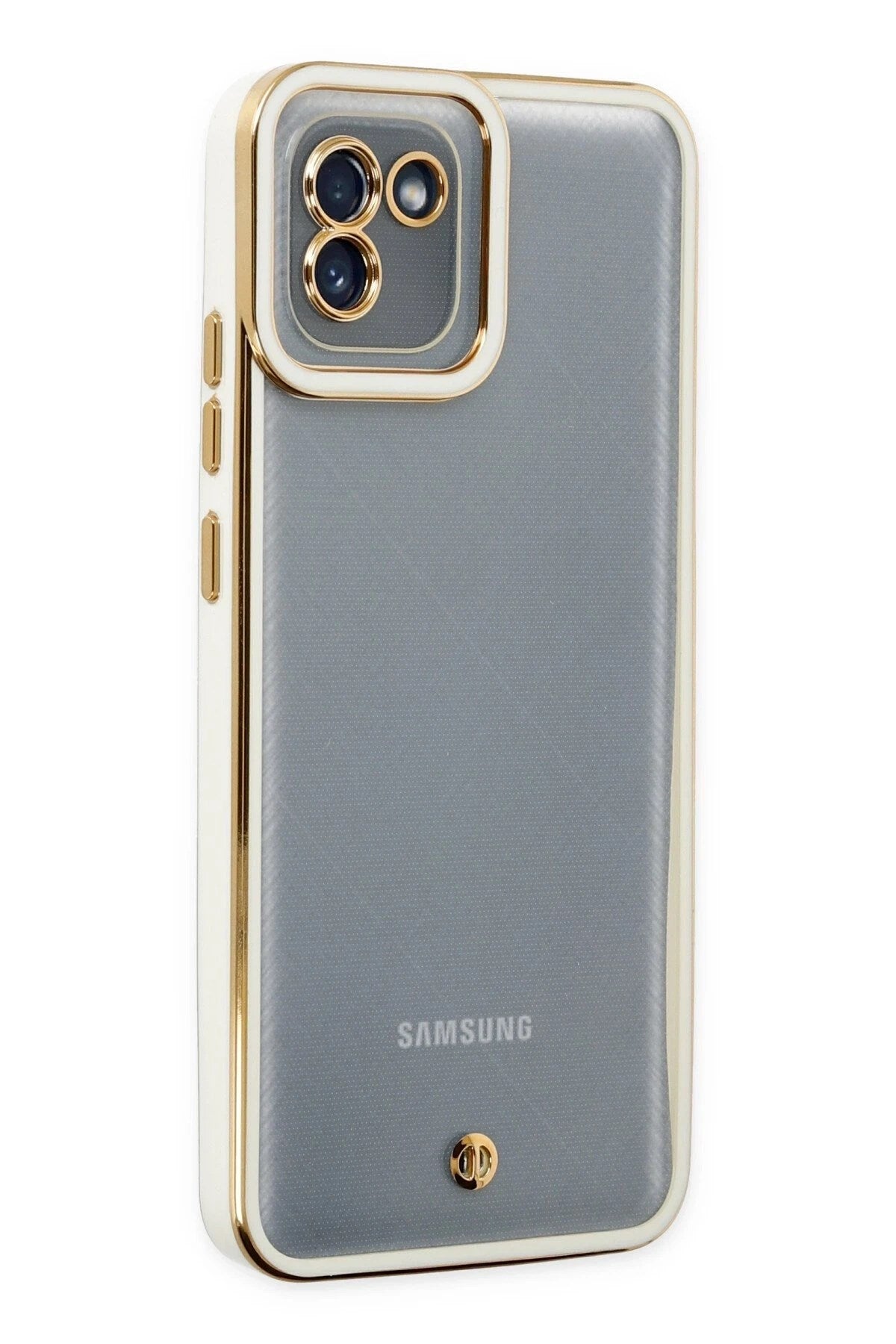 Mey İthalat® Samsung Galaxy A03 Kılıf Liva Lens Silikon - Beyaz