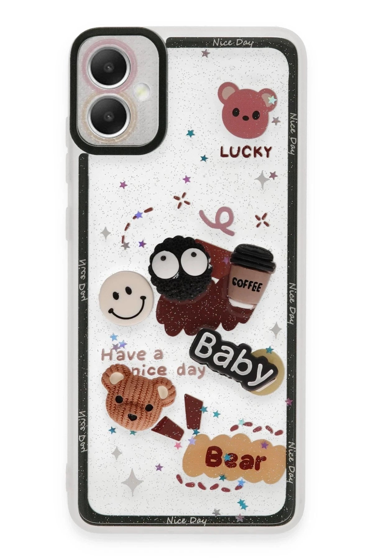 Mey İthalat® Samsung Galaxy A05 Kılıf Sweet Desenli Silikon Kapak - Sarı