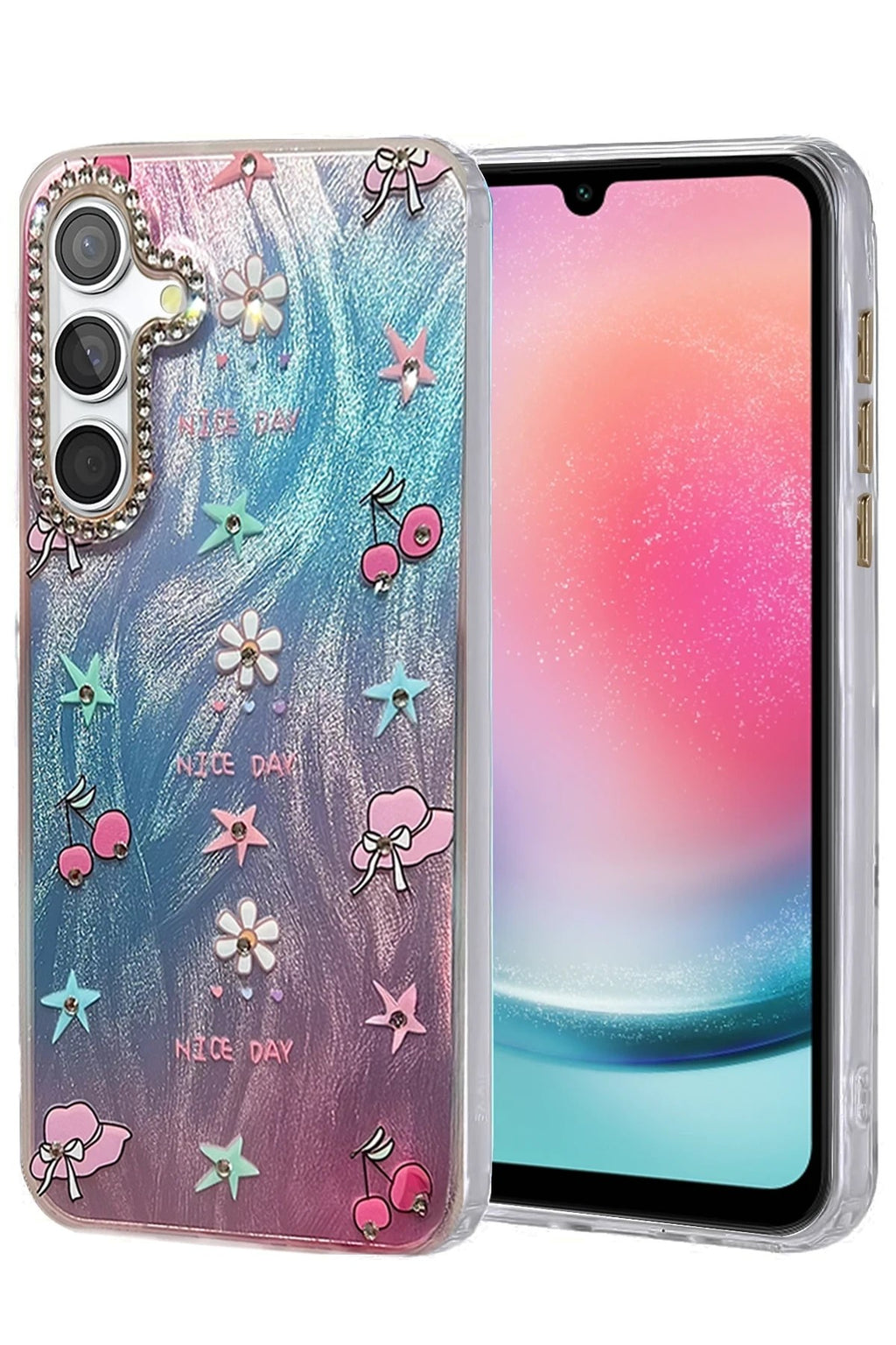 Mey İthalat® Samsung Galaxy A24 4G Kılıf Blade Aynalı Desenli Kapak - Desen 4