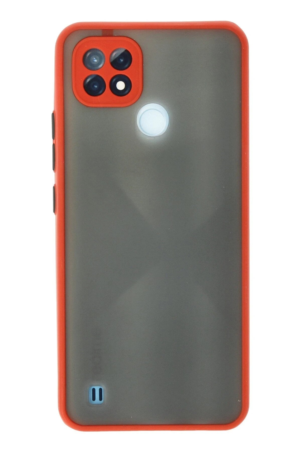 Mey İthalat® Realme C21 Kılıf Montreal Silikon Kapak - Kırmızı