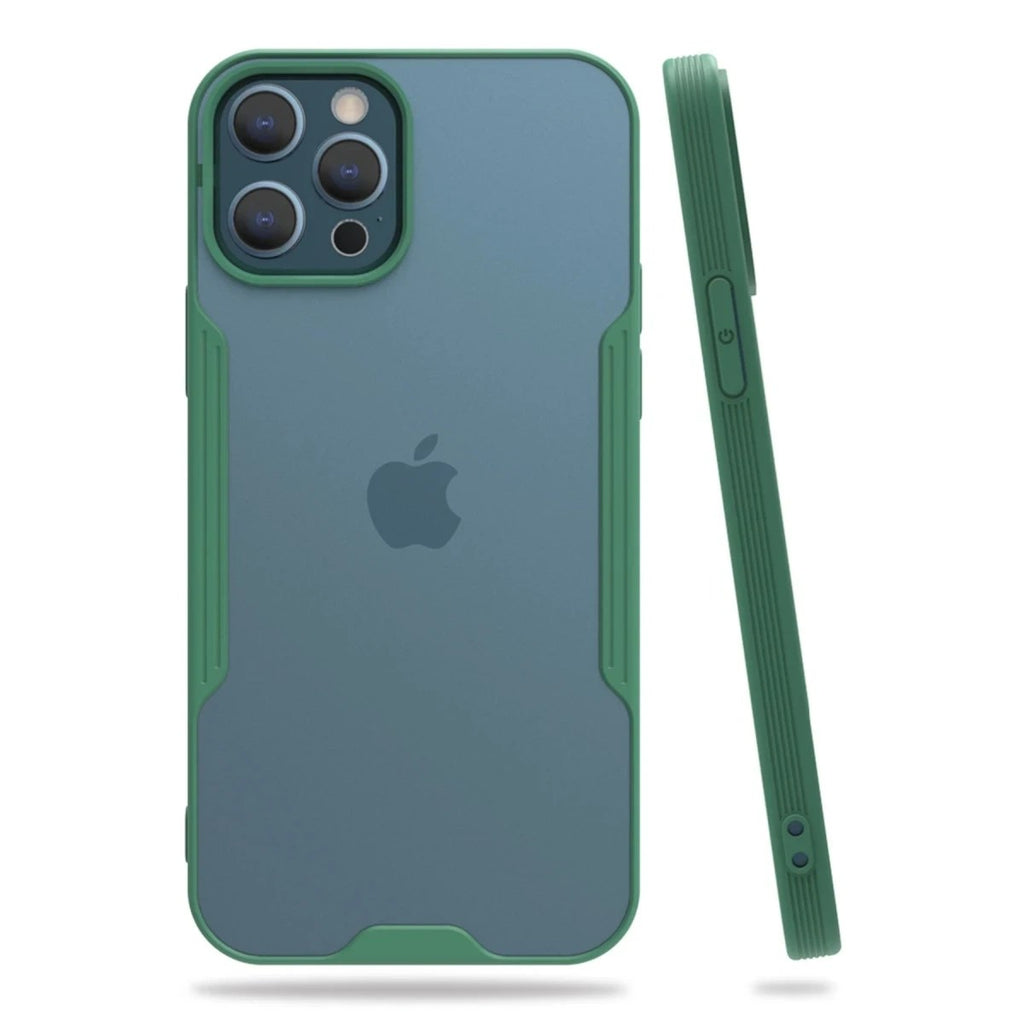 Mey İthalat® iPhone 12 Pro Max Kılıf Platin Silikon - Yeşil