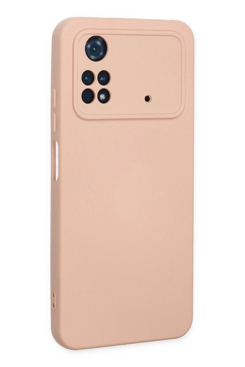 Mey İthalat® Poco M4 Pro 4G Kılıf Nano içi Kadife Silikon - Pudra