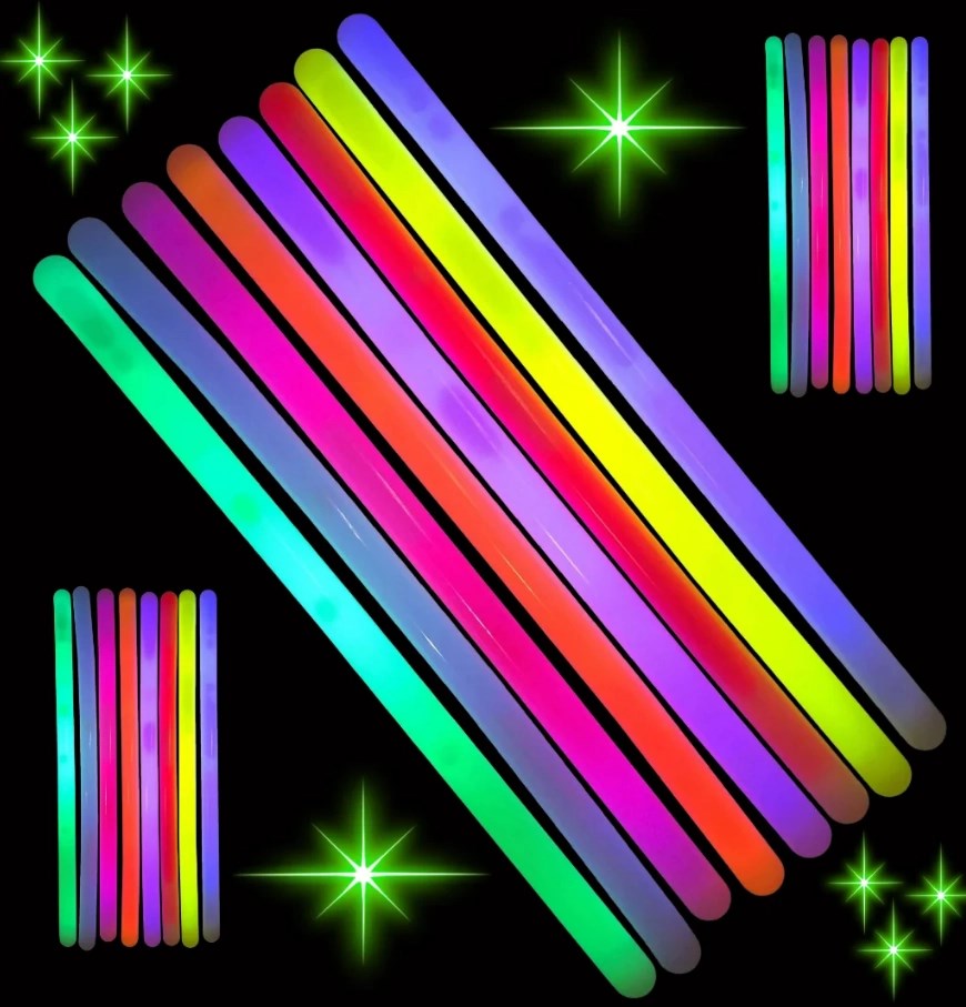 Mey İthalat® Karanlıkta Parlayan Fosforlu Glow Kalın Çubuk 30 cm 1 Adet