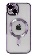 Mey İthalat® iPhone 14 Kılıf Kross Magneticsafe Kapak - Mor