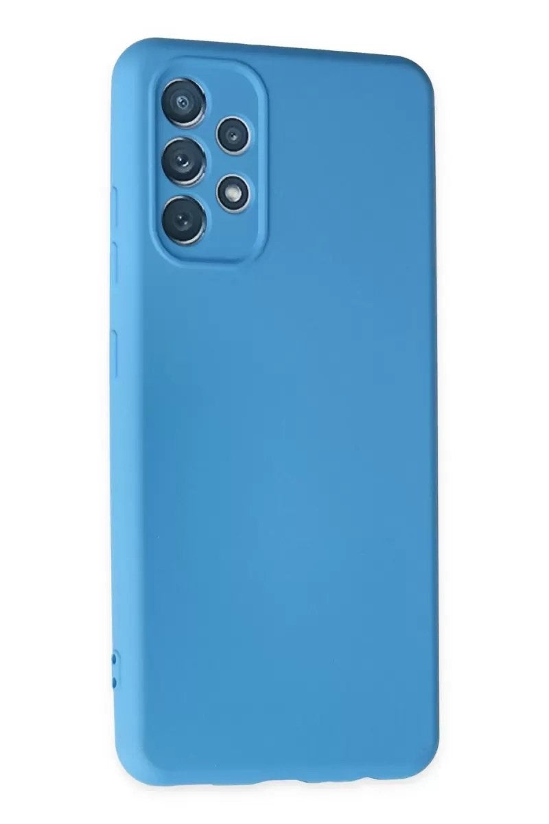 Mey İthalat® Samsung Galaxy A13 4G Kılıf Nano içi Kadife Silikon - Mavi
