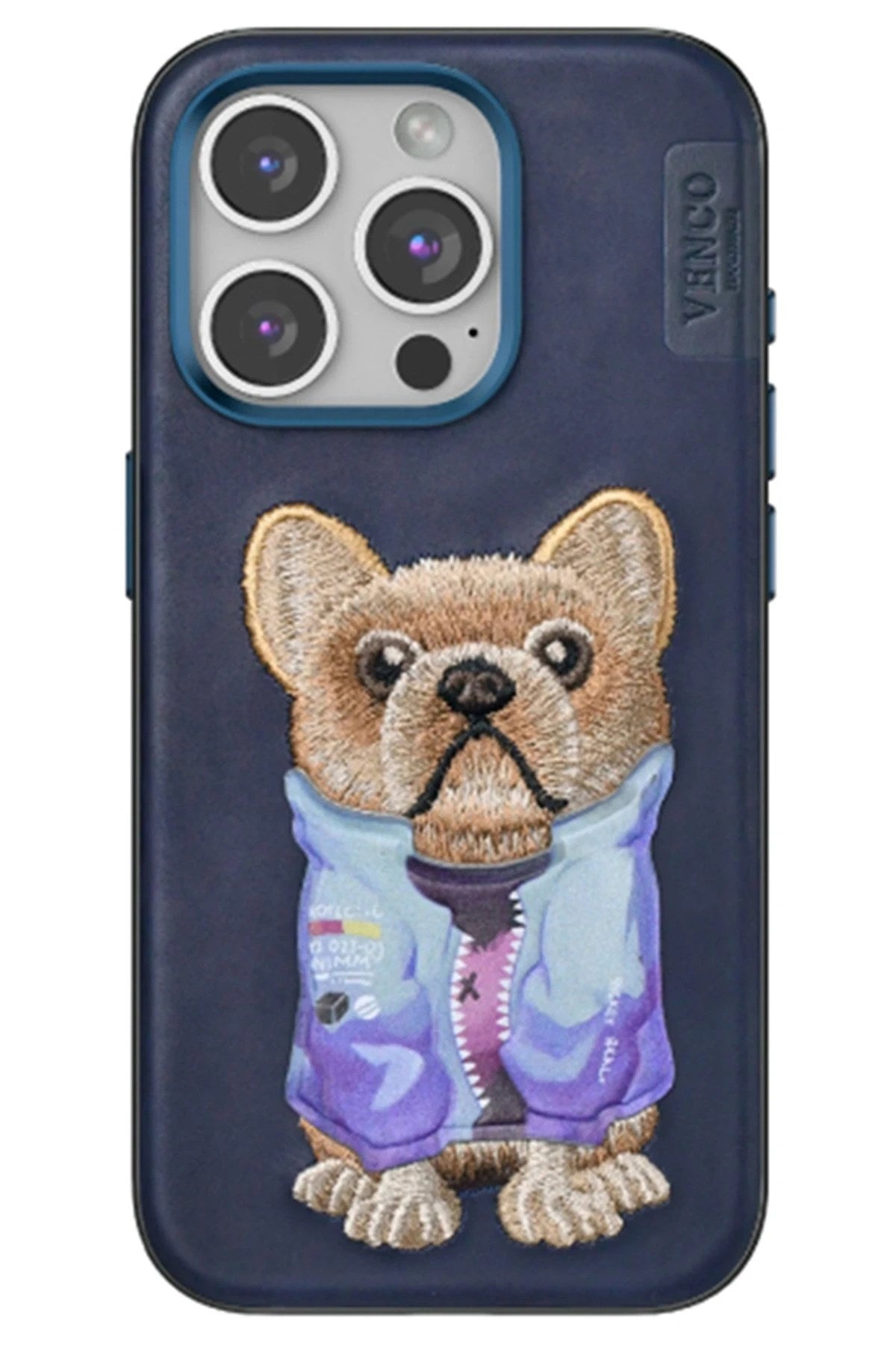 Mey İthalat® iPhone 15 Pro Max Cute Desenli Kapak - Lacivert