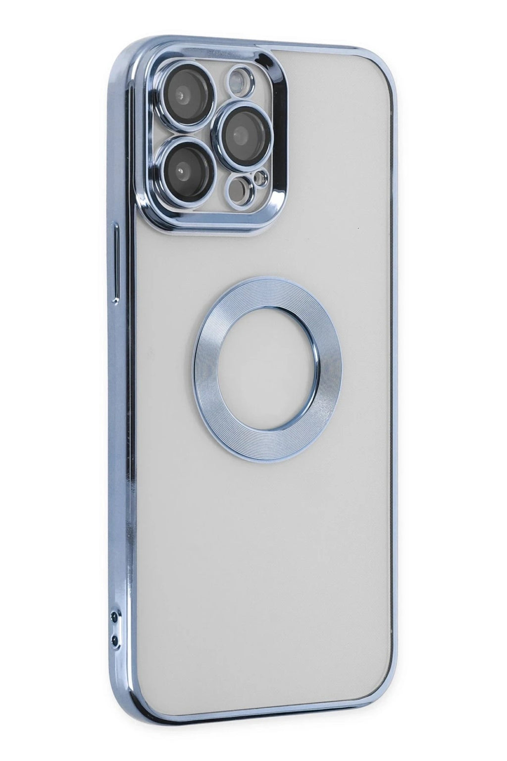 Mey İthalat® iPhone 14 Pro Kılıf Slot Silikon - Sierra Blue