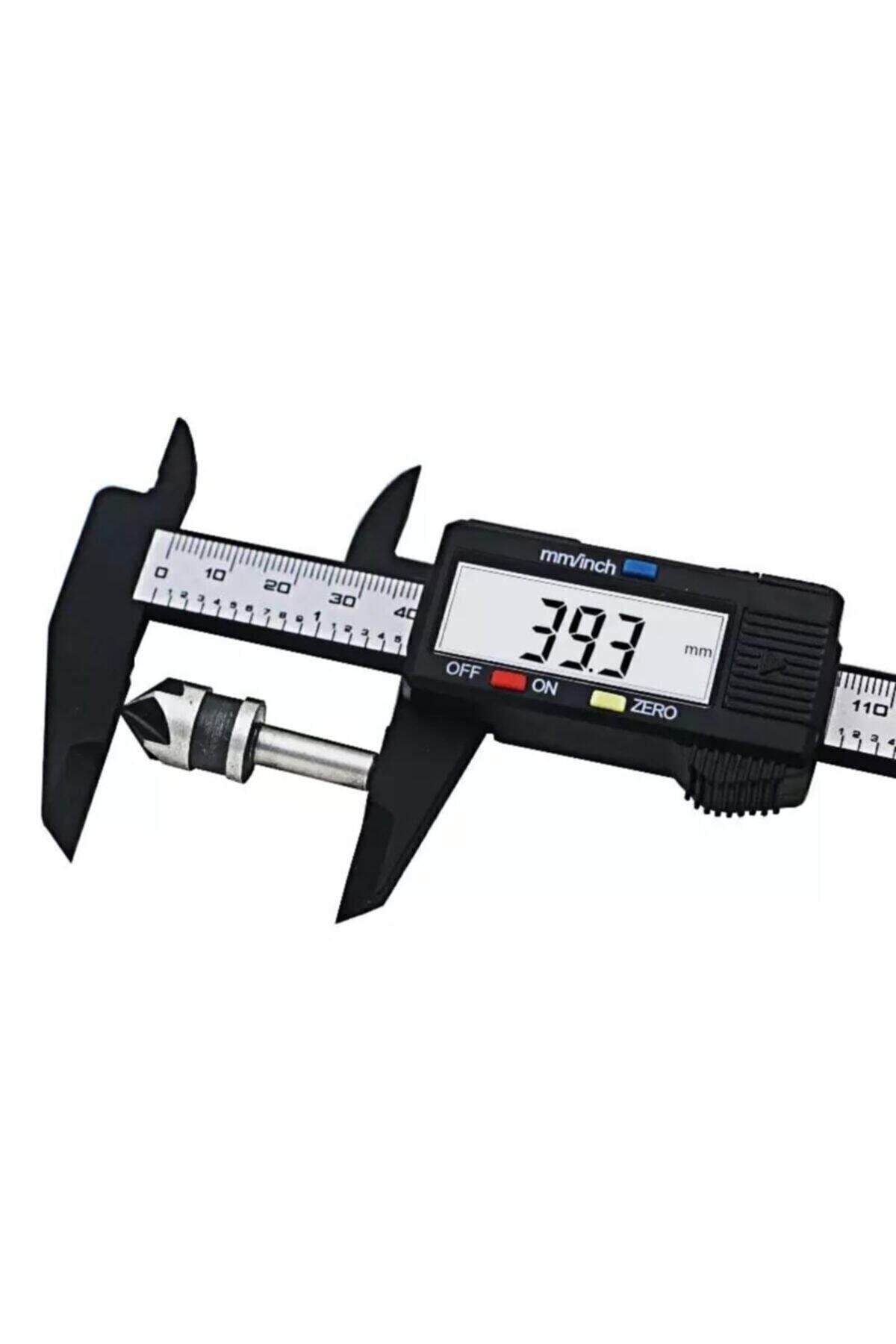 150 Mm Dijital Kumpas Elektronik Fiber Karbon Kaplı Plastik - Kumpas