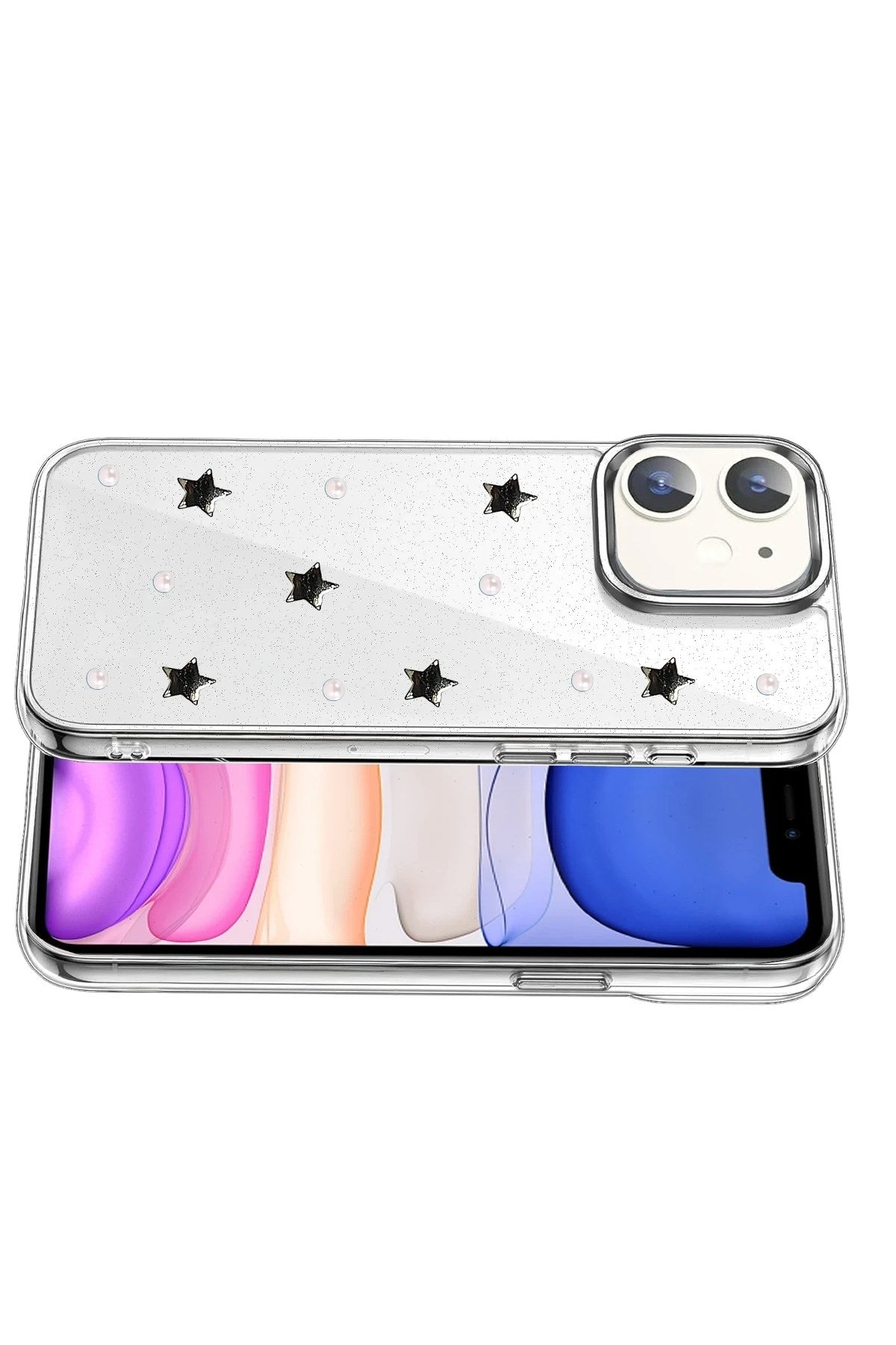 Mey İthalat® iPhone 11 Fiyonk Desenli Kapak - Desen 7