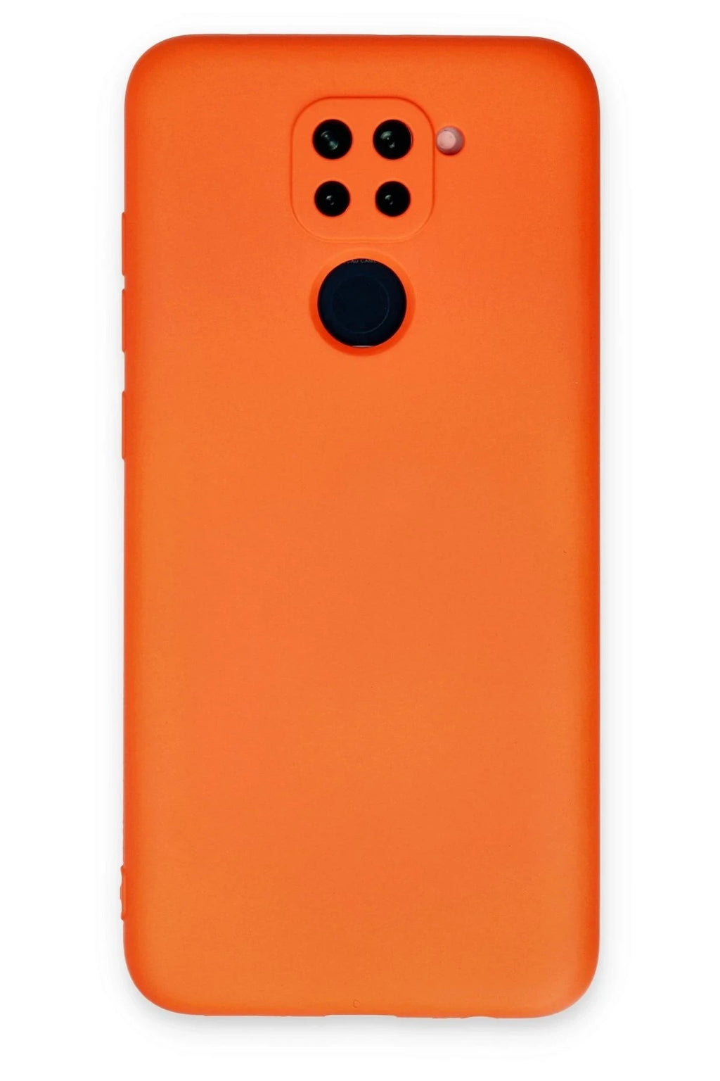 Mey İthalat® Redmi Note 9 Kılıf Nano içi Kadife Silikon - Turuncu