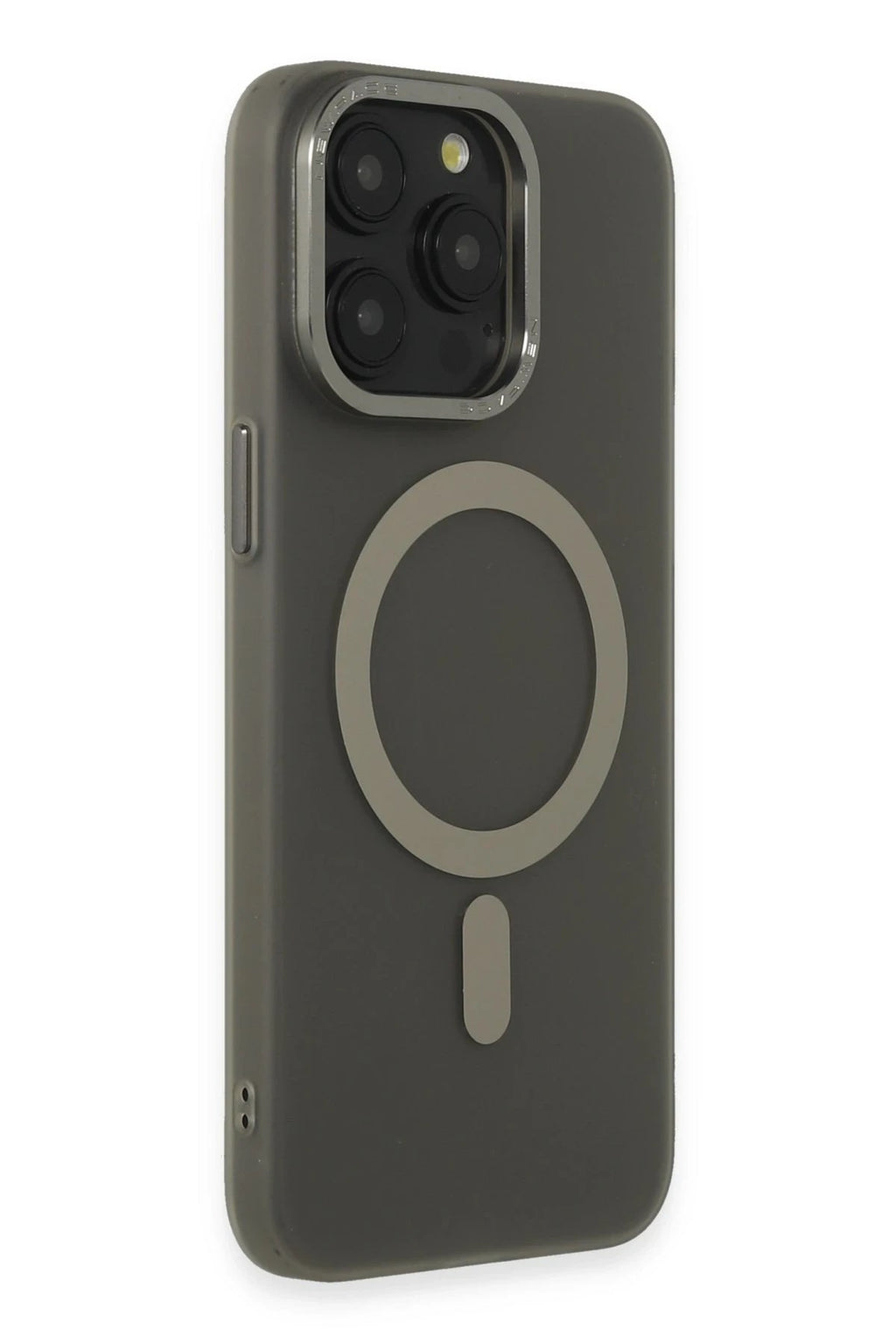 Mey İthalat® iPhone 15 Pro Max Kılıf Lodos Magneticsafe Mat Kapak - Titan Gri