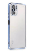 Mey İthalat® Redmi Note 10 Kılıf Lensli Silikon - Açık Mavi