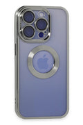 Mey İthalat® iPhone 15 Pro Kılıf Slot Silikon - Gümüş