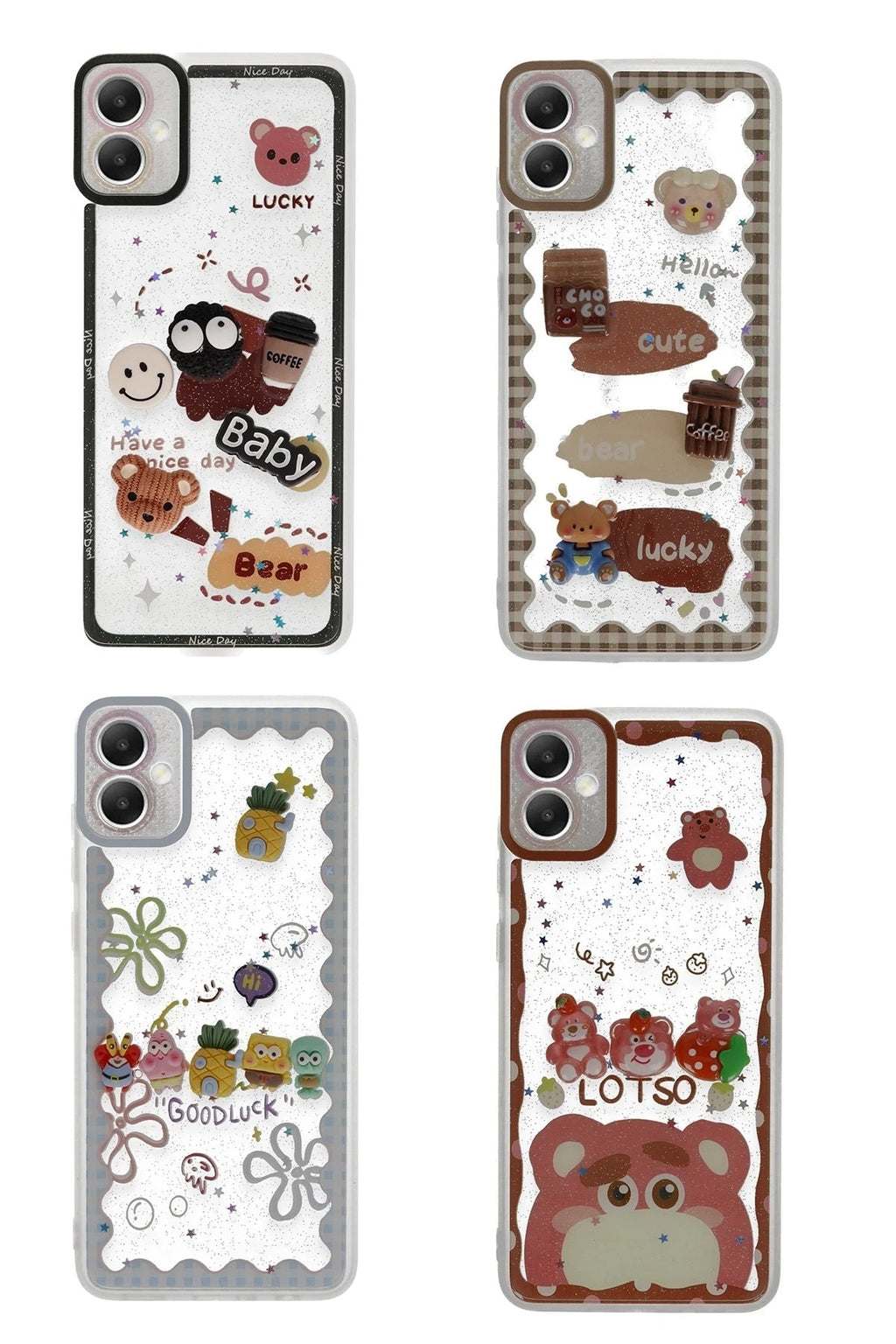Mey İthalat® Samsung Galaxy A05 Kılıf Sweet Desenli Silikon Kapak - Pembe