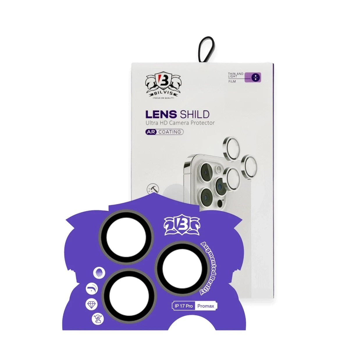Mey İthalat® iPhone 17 Pro Max Bilvis Titan Kamera Lens - Natural Grey