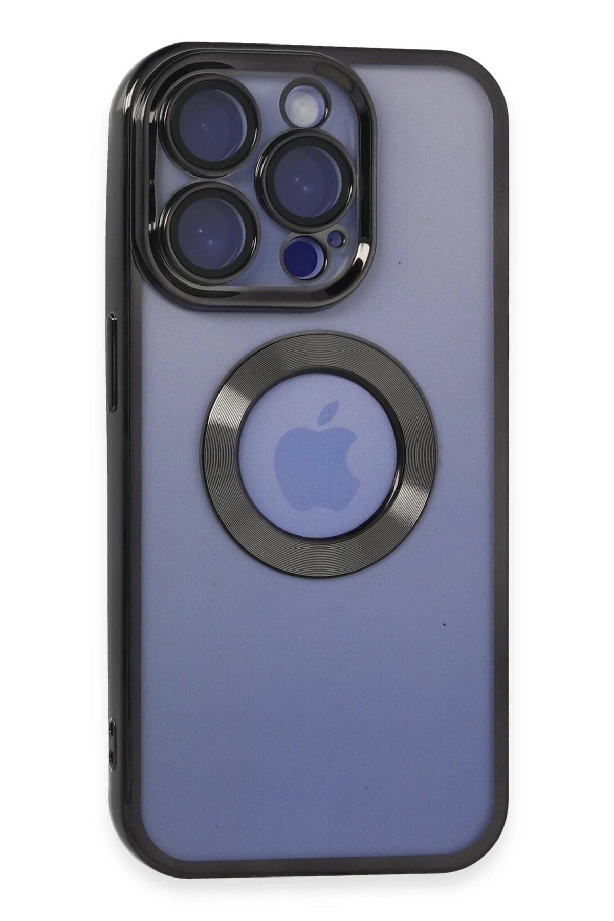 Mey İthalat® iPhone 15 Pro Max Kılıf Slot Silikon - Siyah
