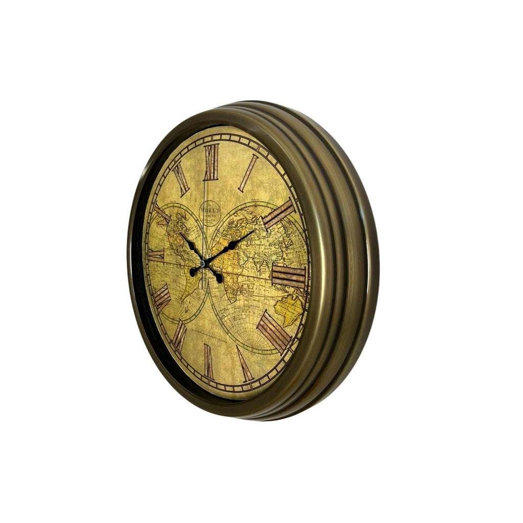 Vintage Atlas Majestic 40 Cm Metal Duvar Saati
