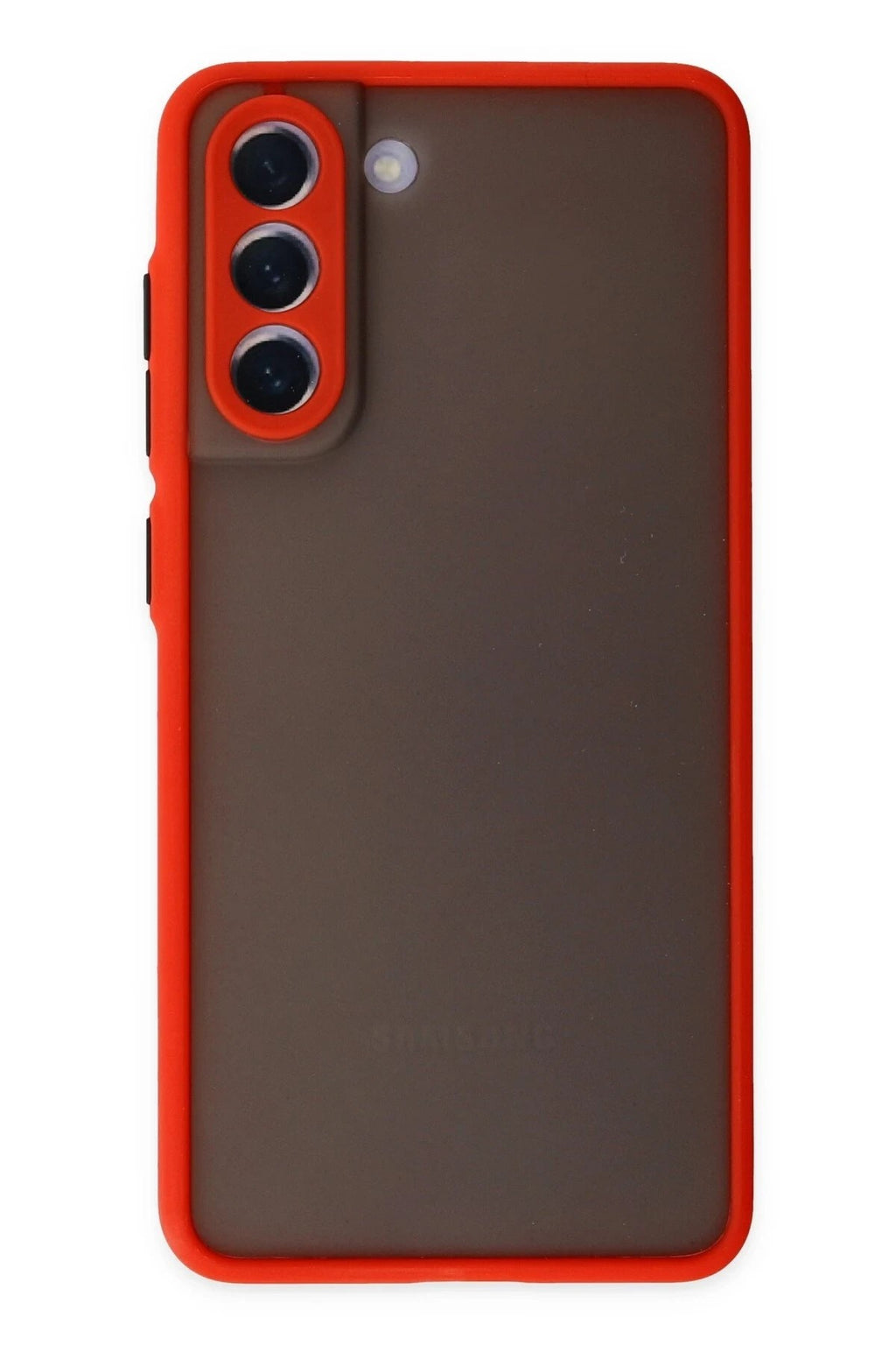 Mey İthalat® Samsung Galaxy S21 FE Kılıf Montreal Silikon Kapak - Kırmızı