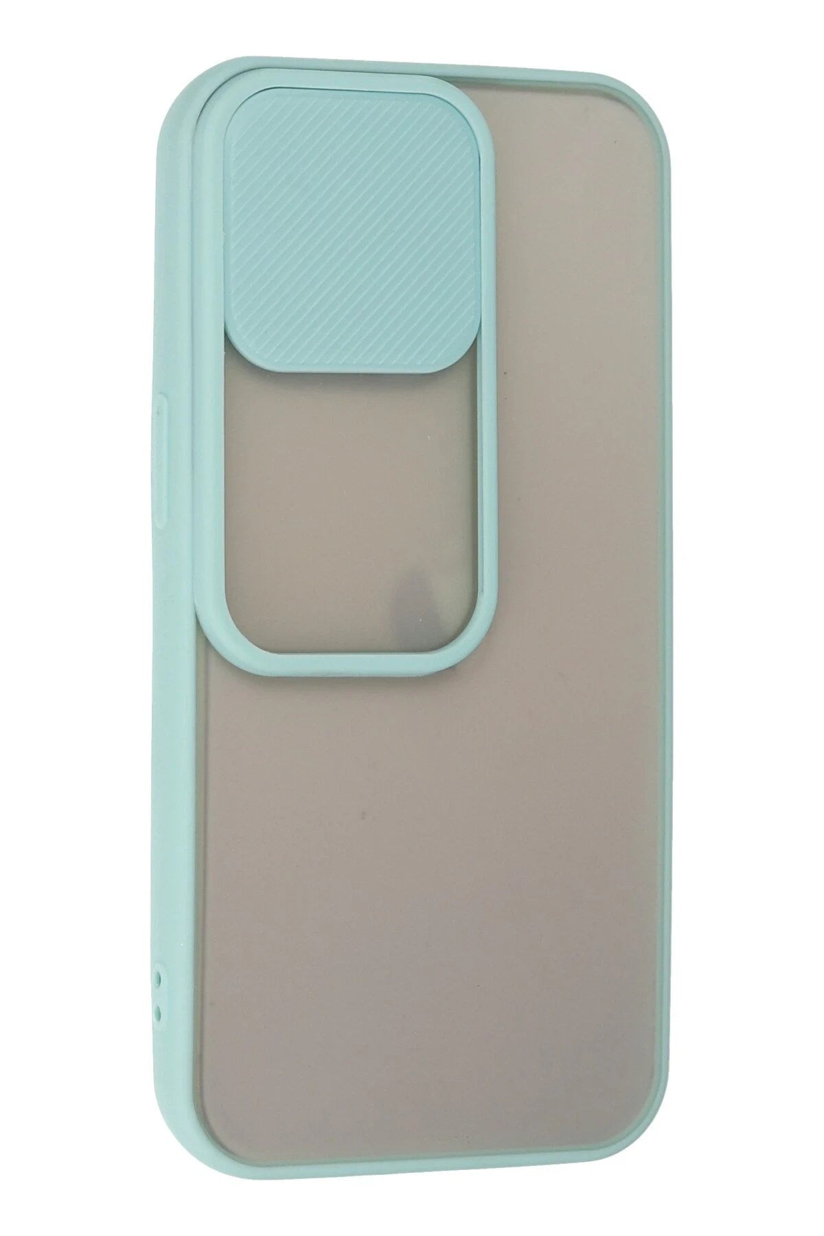 Mey İthalat® iPhone 13 Pro Kılıf Palm Buzlu Kamera Sürgülü Silikon - Turkuaz