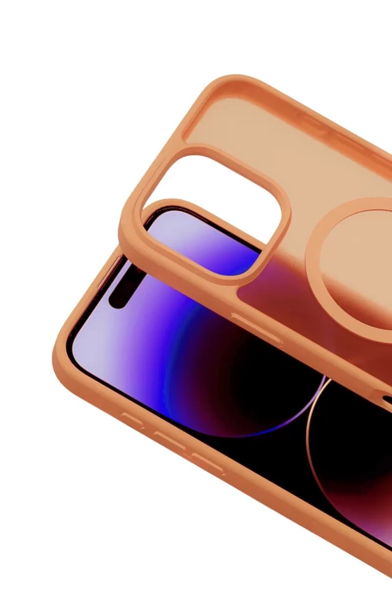 Mey İthalat® iPhone 16 Pro Max Jota Magsafe Kapak - Turuncu