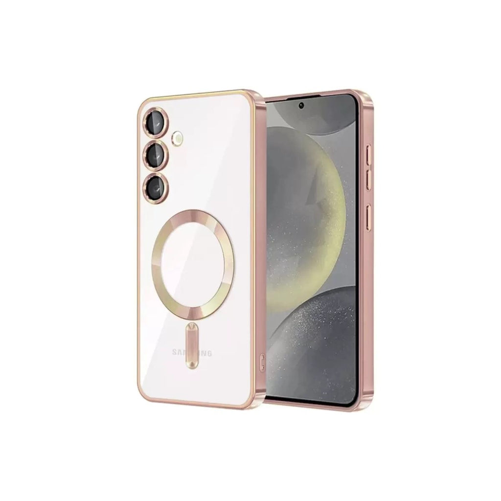 Mey İthalat® Samsung Galaxy S24 Kılıf Kross Magneticsafe Kapak - Rose