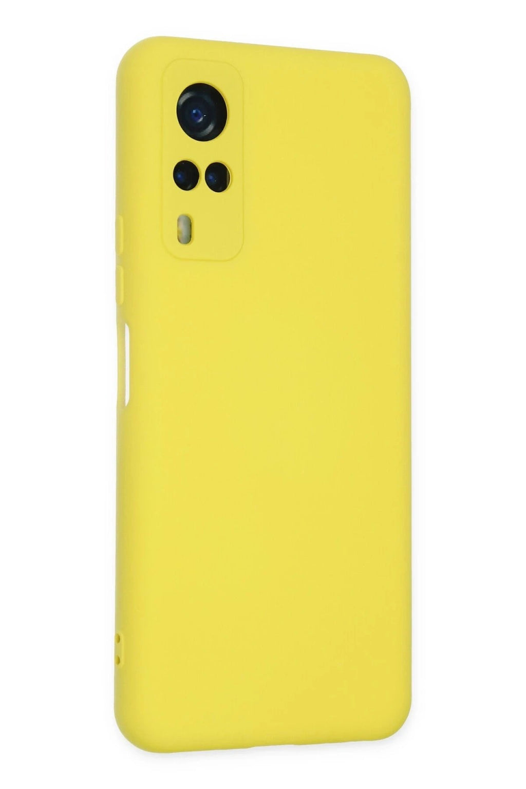 Mey İthalat® Vivo Y53S Kılıf Nano içi Kadife Silikon - Sarı