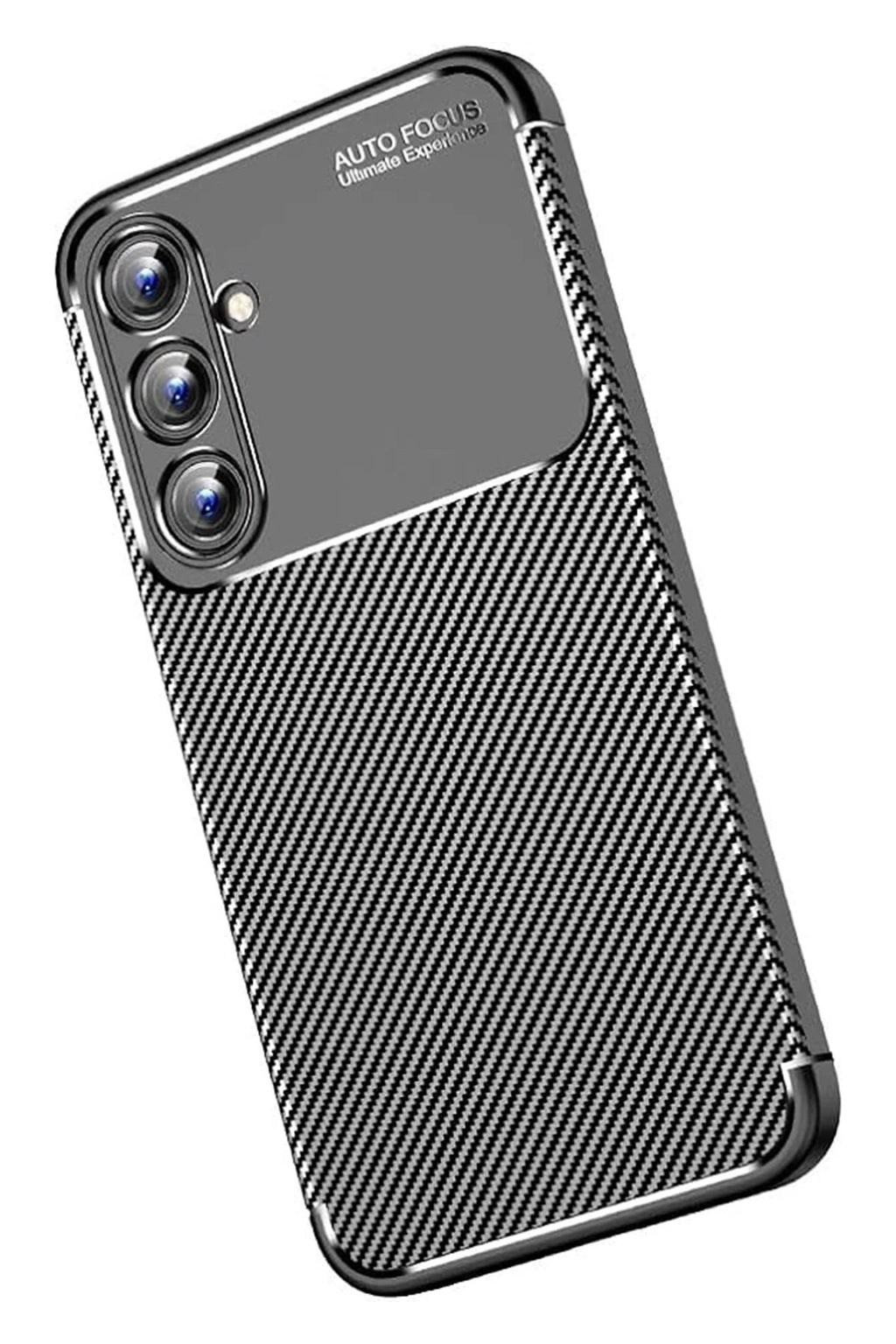Mey İthalat® Samsung Galaxy A15 4G Kılıf Auto Focus Karbon Kapak - Siyah
