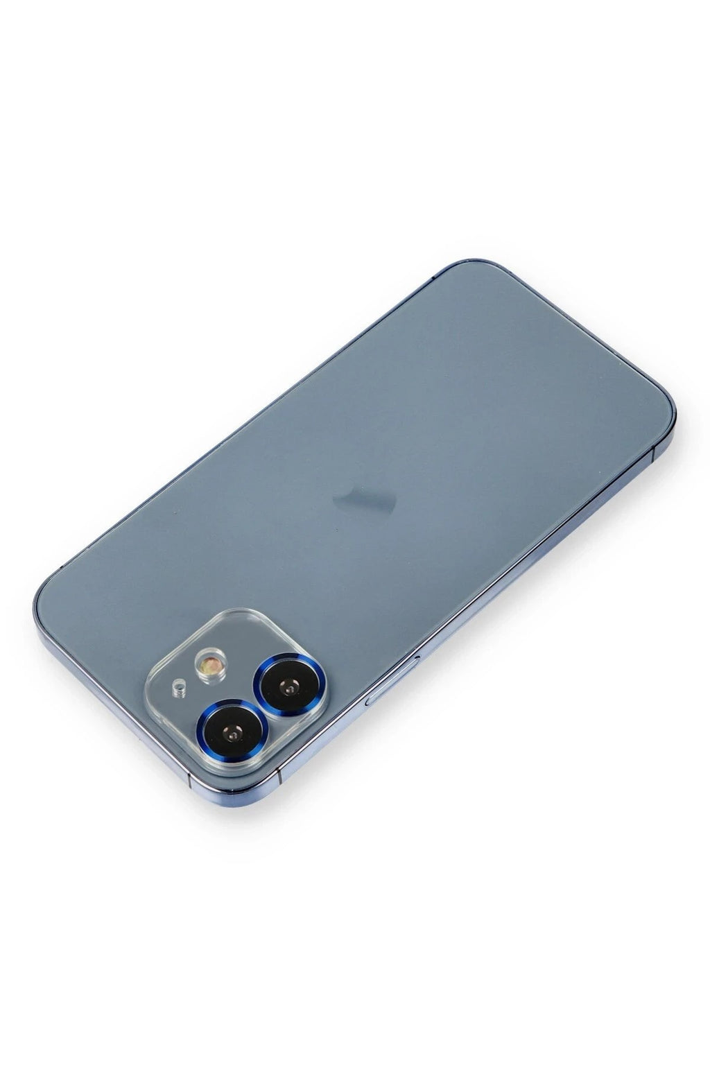 Mey İthalat® iPhone 12 Metal Kamera Lens Koruma Cam - Mavi