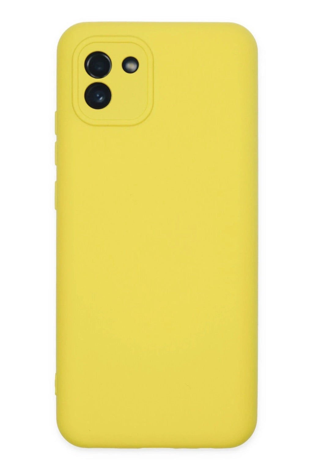 Mey İthalat® Samsung Galaxy A03 Kılıf Nano içi Kadife Silikon - Sarı