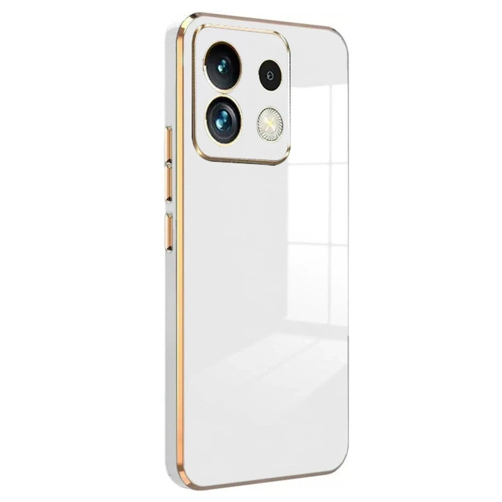 Mey İthalat® Poco M6 Pro 4G Kılıf Volet Silikon - Beyaz