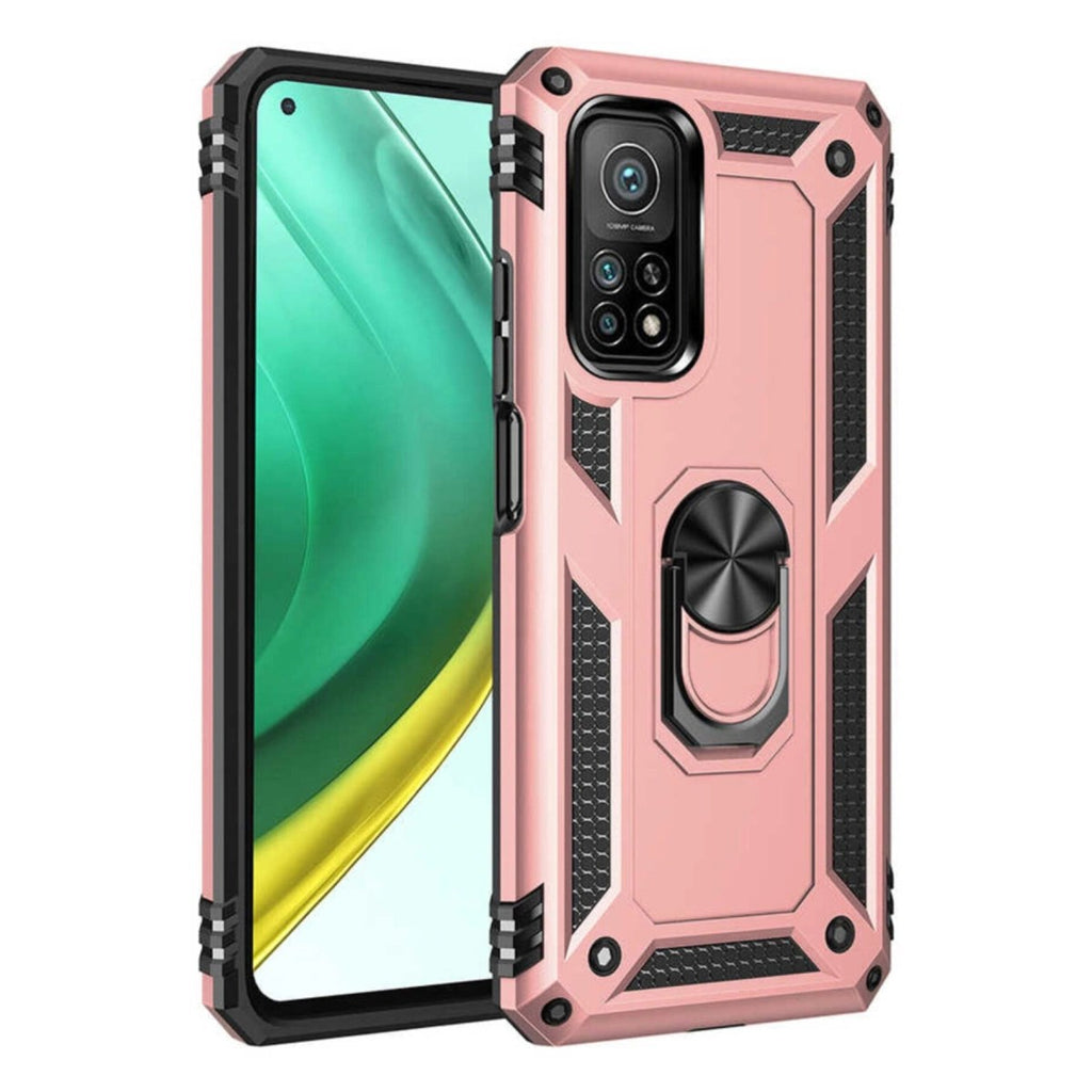 Mey İthalat® Mi 10T Pro Kılıf Sofya Yüzüklü Silikon Kapak - Rose