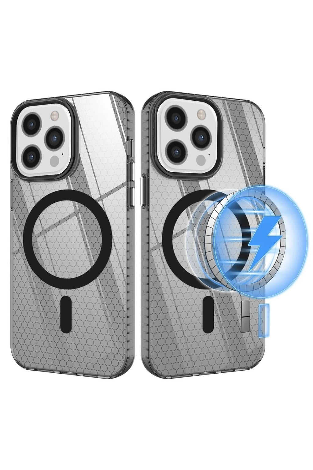 Mey İthalat® iPhone 12 Pro Max Kılıf Beta Magneticsafe Silikon - Siyah