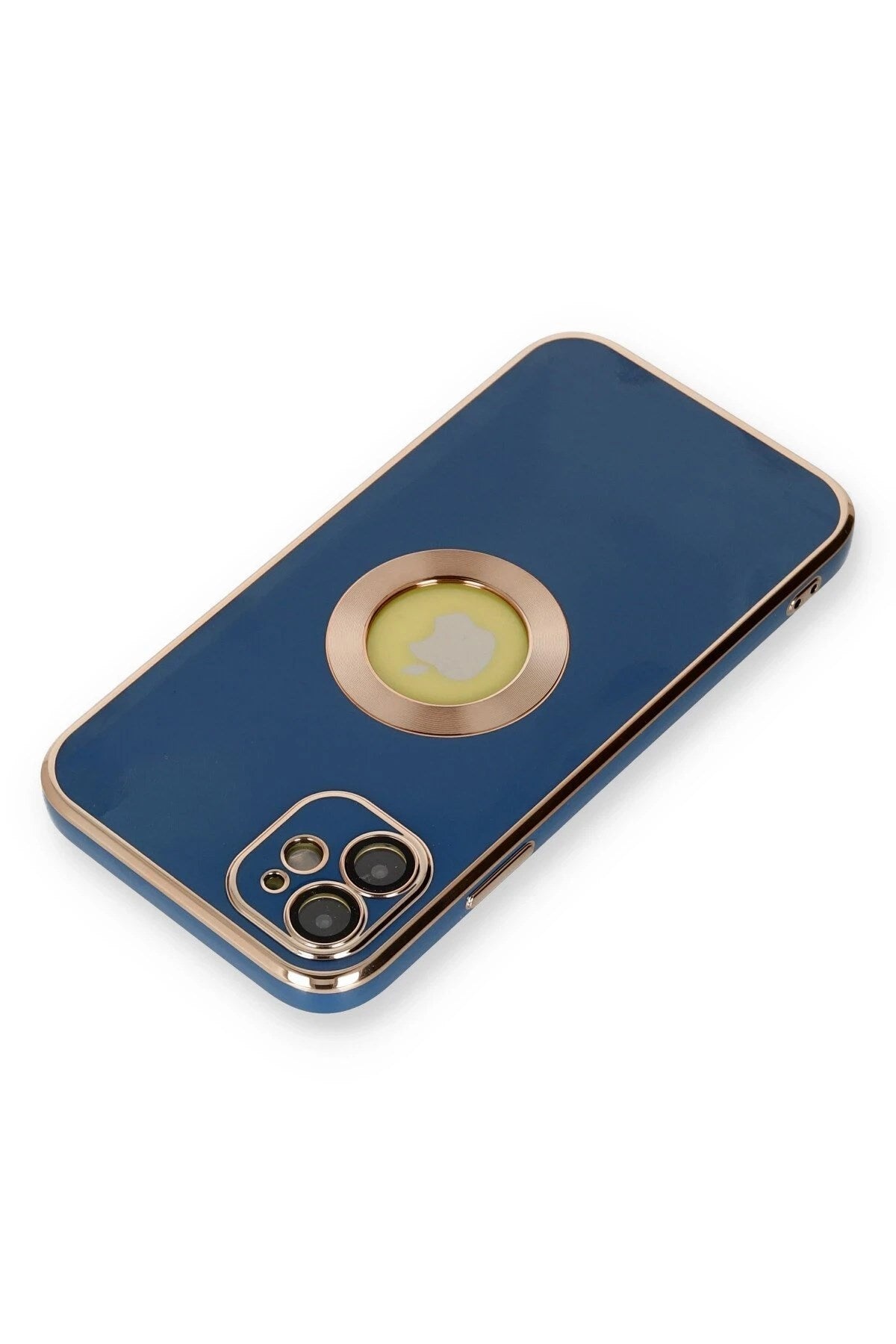 Mey İthalat® iPhone 12 Kılıf Store Silikon - Mavi