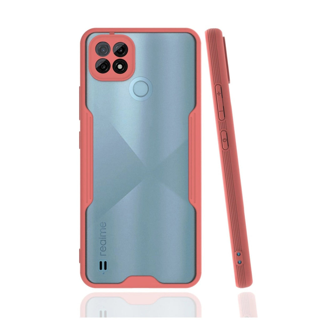 Mey İthalat® Realme C21 Kılıf Platin Silikon - Pembe