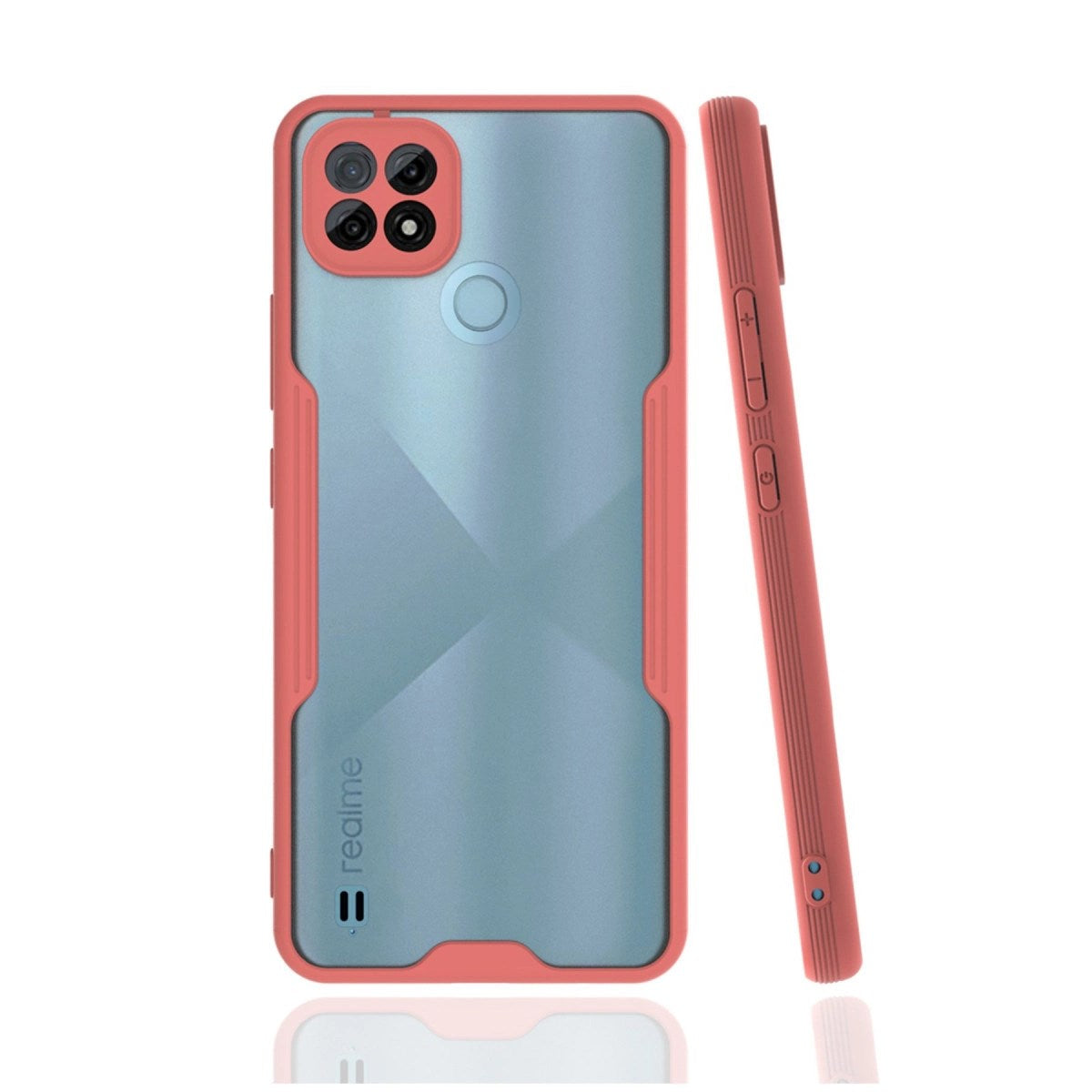 Mey İthalat® Realme C21 Kılıf Platin Silikon - Pembe