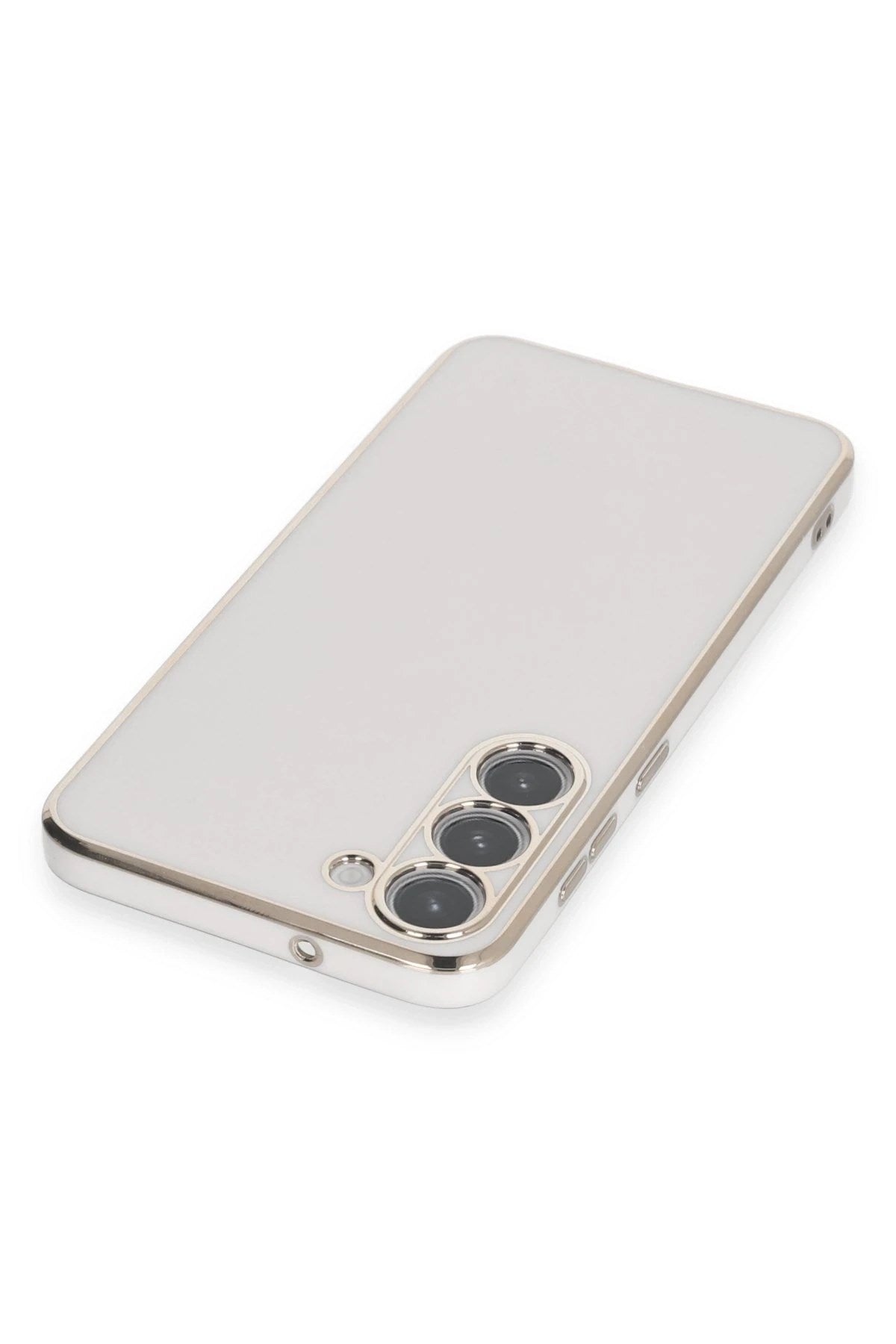 Mey İthalat® Samsung Galaxy S23 Kılıf Volet Silikon - Beyaz