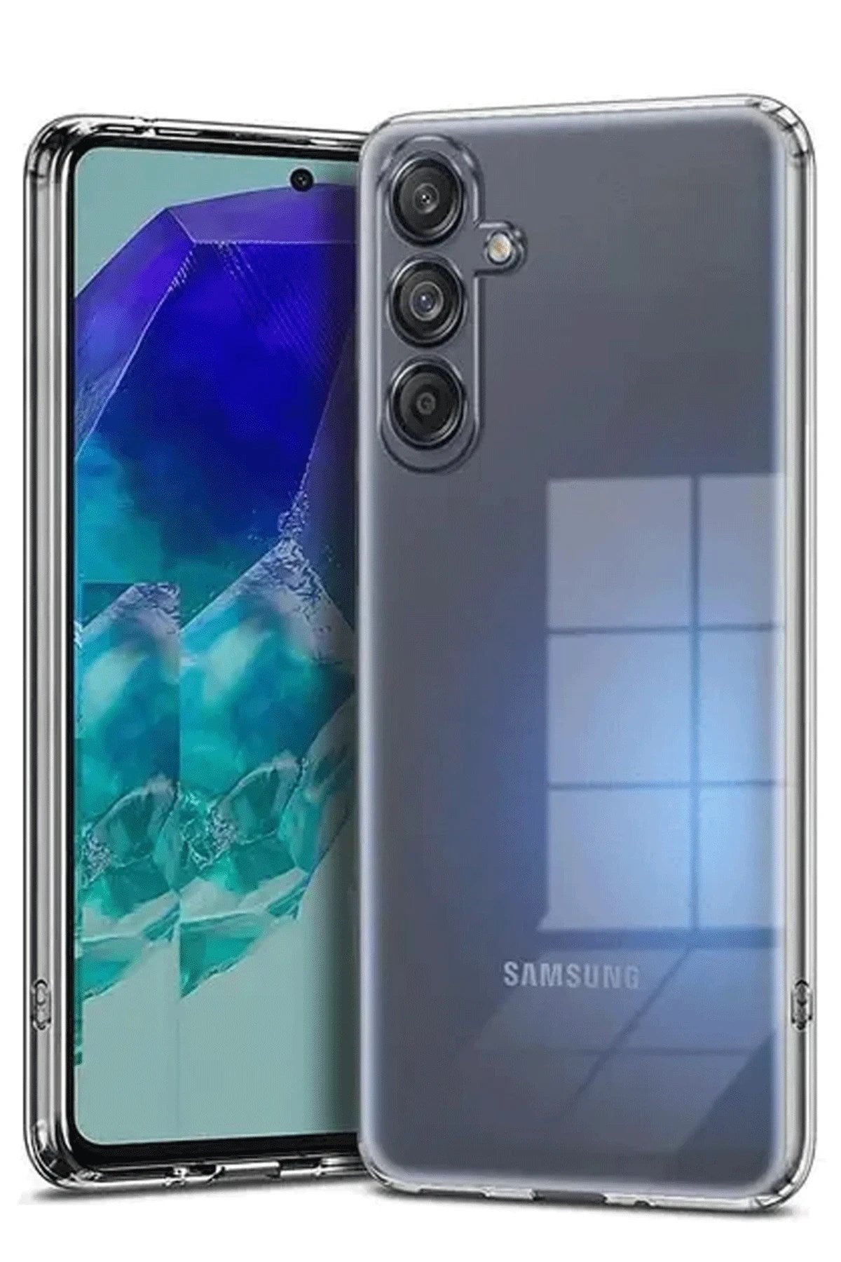Mey İthalat® Samsung Galaxy A36 Kılıf Lüx Şeffaf Silikon