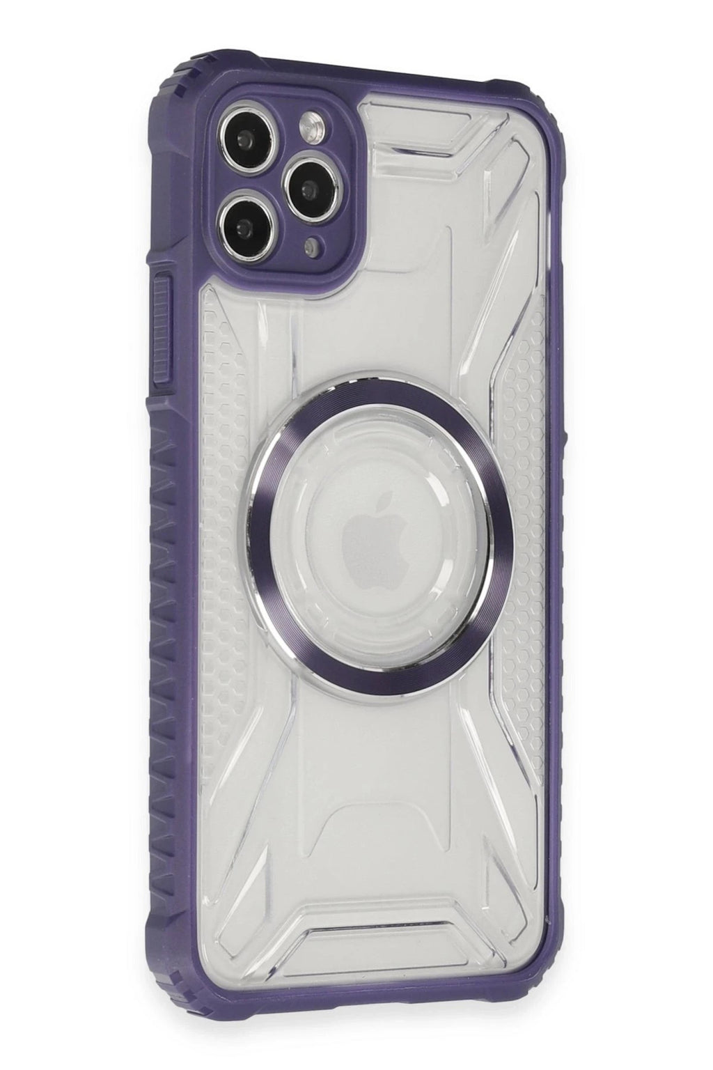 Mey İthalat® iPhone 11 Pro Max Kılıf Prag Magneticsafe Kapak - Derin Mor
