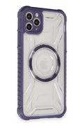 Mey İthalat® iPhone 11 Pro Max Kılıf Prag Magneticsafe Kapak - Derin Mor
