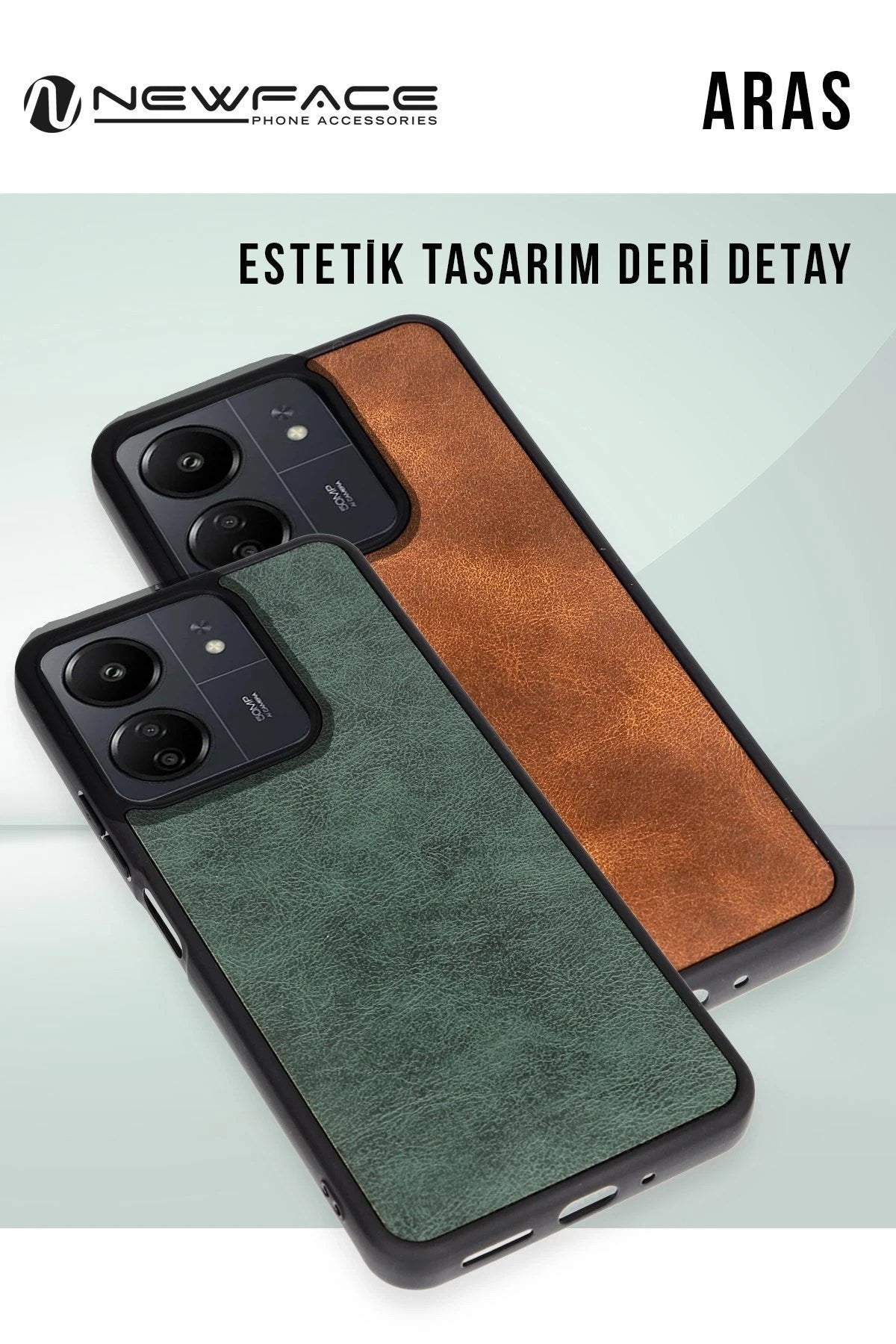 Mey İthalat® A38 Kılıf Aras Deri Kapak - Siyah