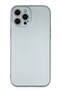 Mey İthalat® iPhone 12 Pro Max Kılıf Nano içi Kadife Silikon - Sky Blue