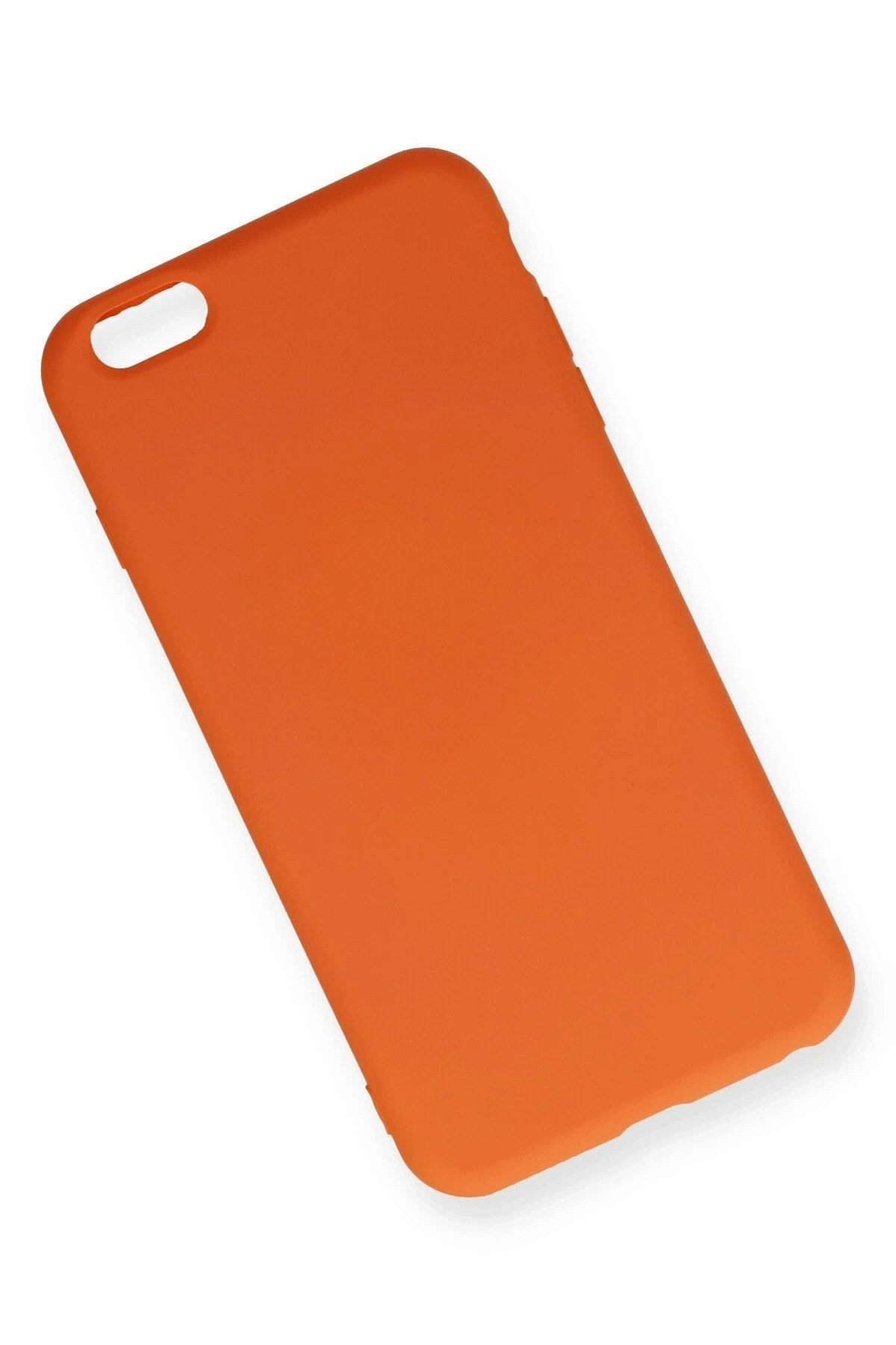 Mey İthalat® iPhone 6 Plus Kılıf Nano içi Kadife Silikon - Turuncu
