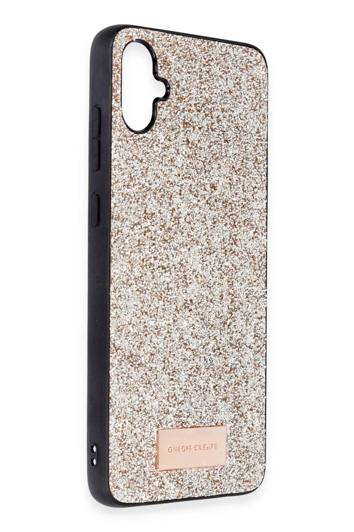 Mey İthalat® Samsung Galaxy A05 Bright Simli Kapak - Gold
