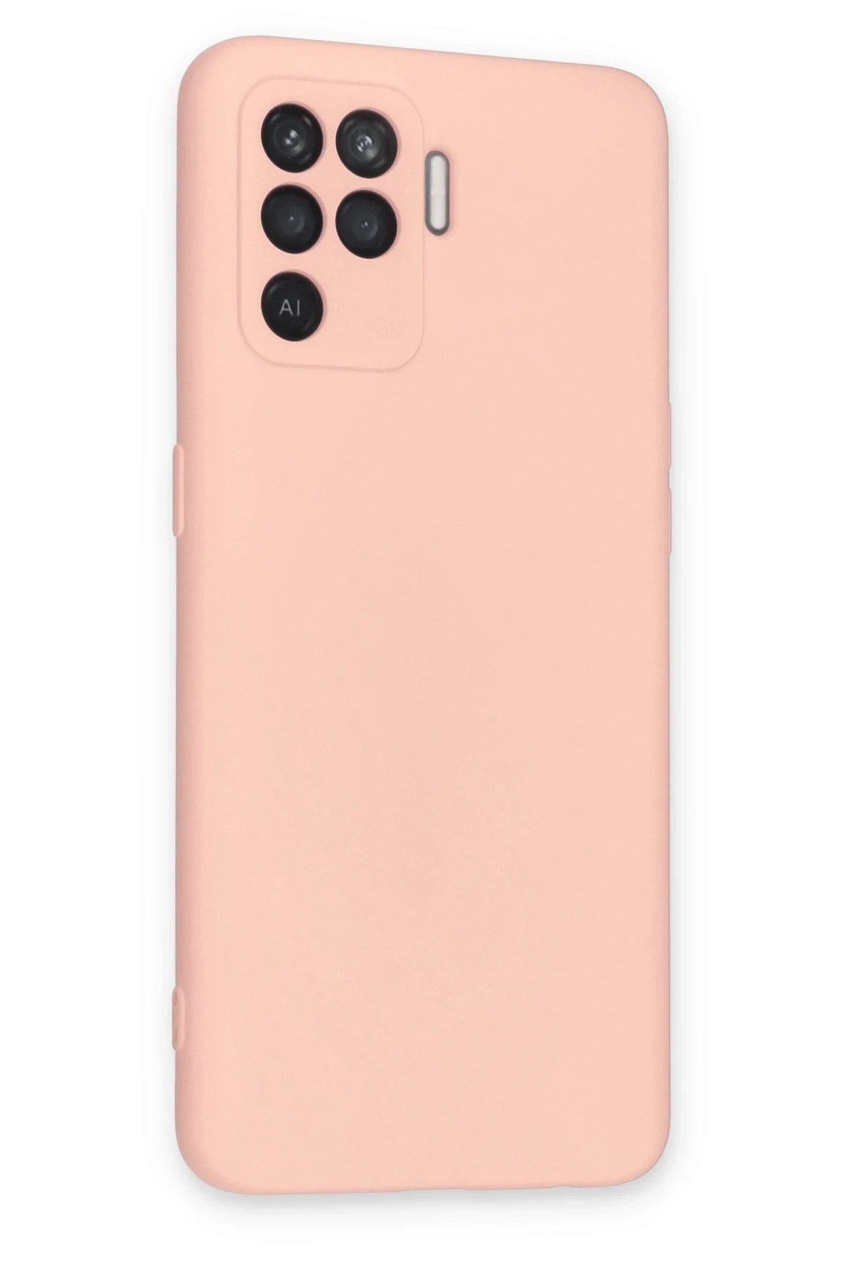 Mey İthalat® Reno 5 Lite Kılıf Nano içi Kadife Silikon - Pudra
