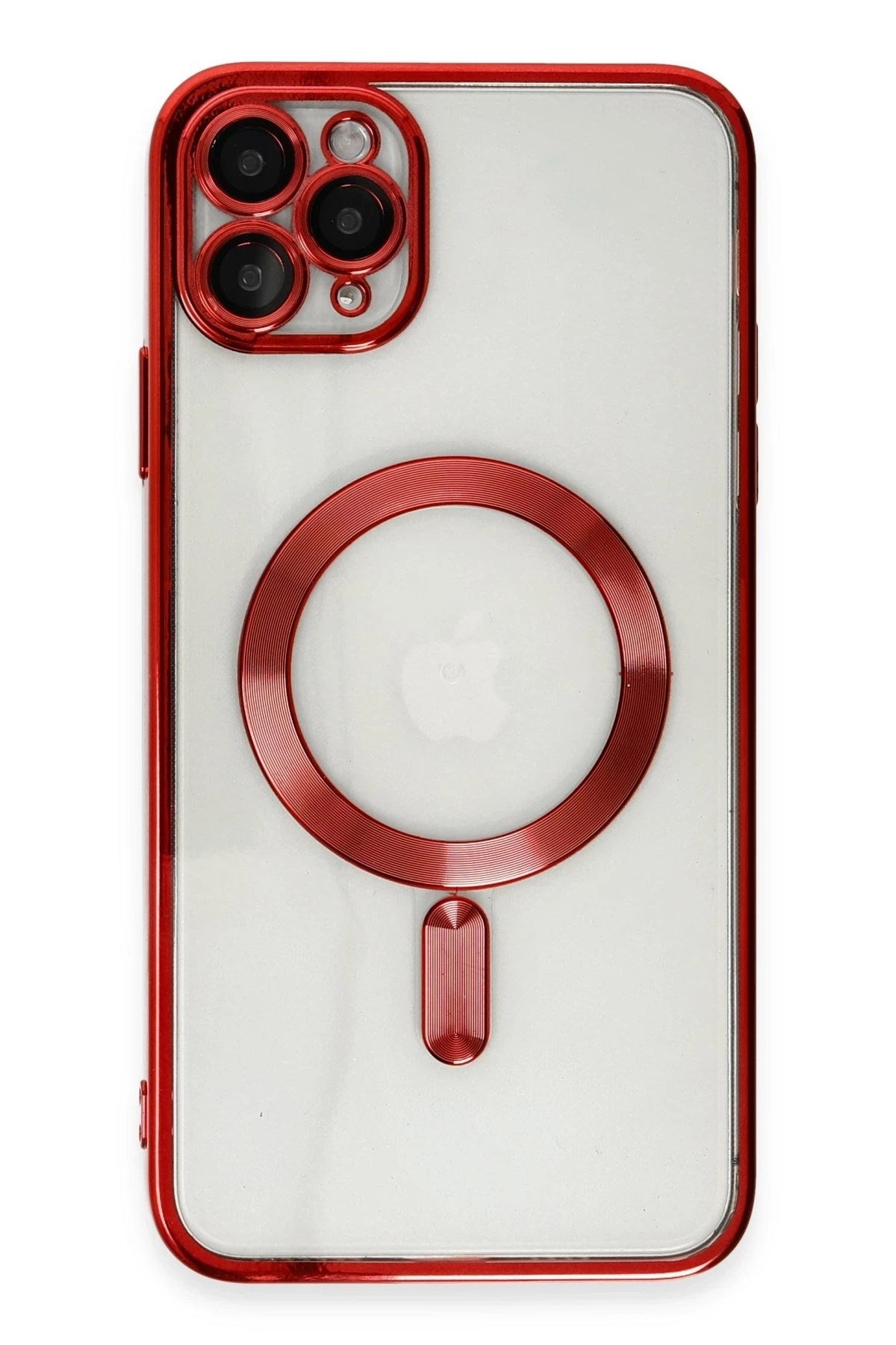 Mey İthalat® iPhone 11 Pro Max Kılıf Kross Magneticsafe Kapak - Kırmızı