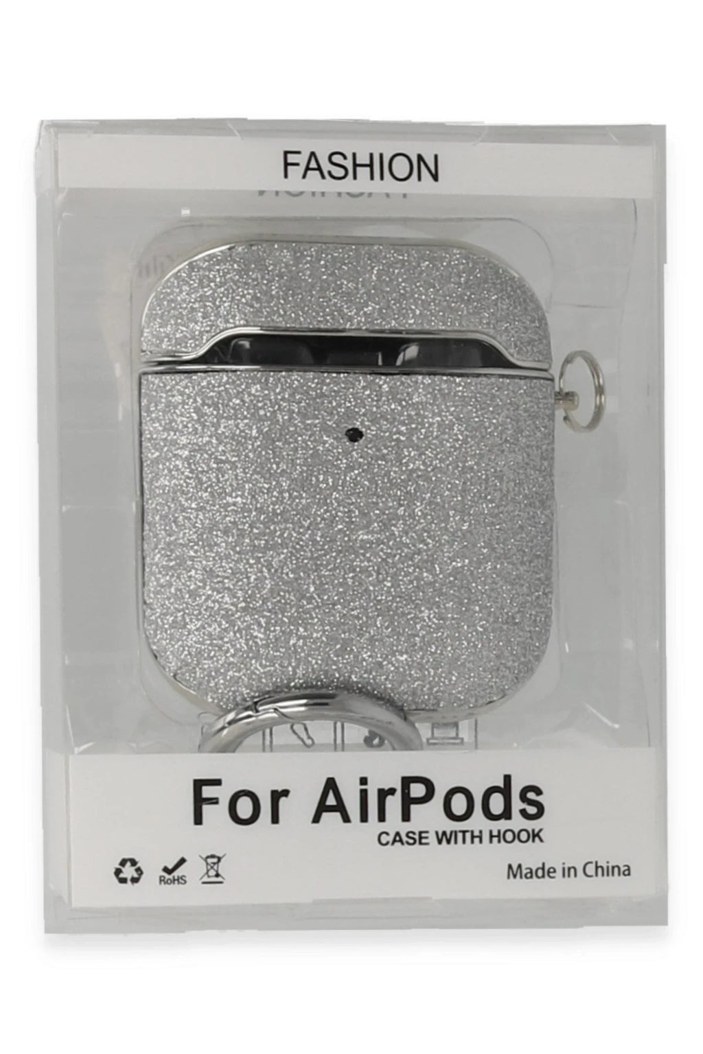 Mey İthalat® Airpods 2 (2.nesil) Spell Simli Kılıf - Gümüş